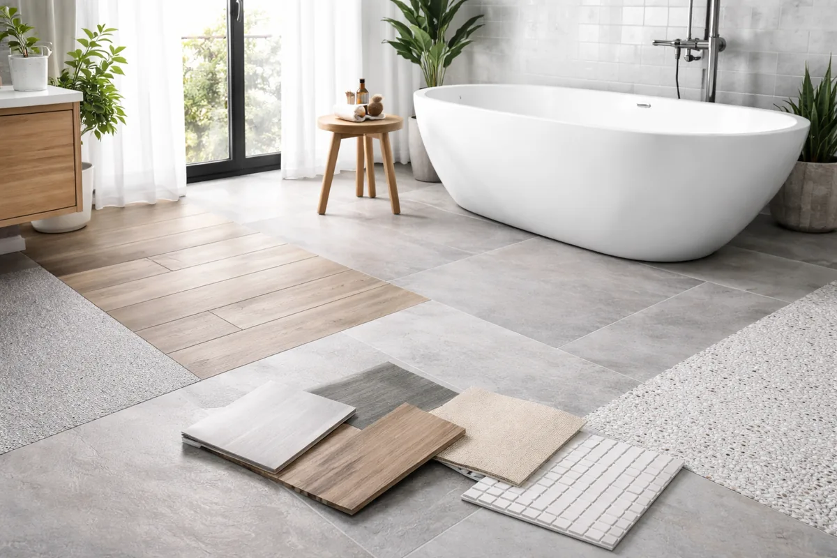 Comment choisir le bon type de revêtement de sol pour une salle de bain